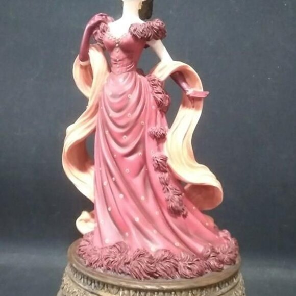 San Francisco Music Box Co.; Gone With The Wind; Scarlett O'Hara; Red Dress; Box - Picture 1 of 6